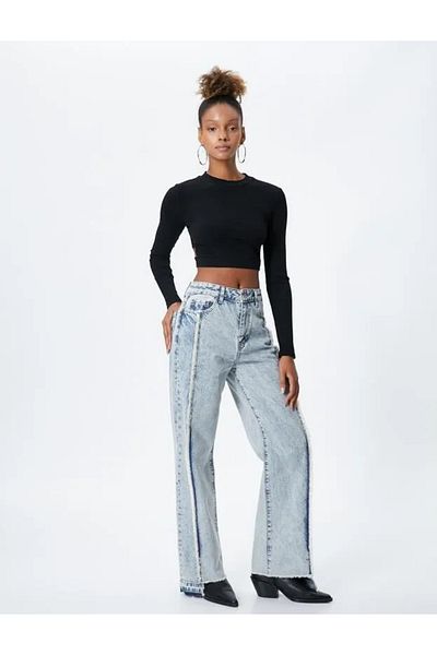 Koton 4wal40145md Women's Jean Pants Light Indigo