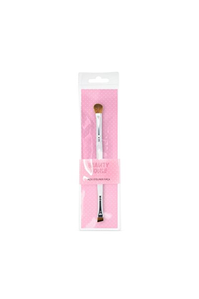 Beauty House White Series - Angled Eyeliner and Eyeshadow Brush
