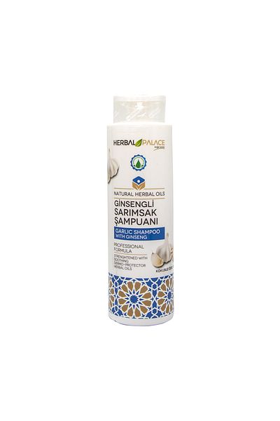 Herbal Palace 2 Pack Ginseng Garlic Shampoo - Unscented, 400 ml