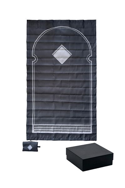 ZC Bayrak Foldable Prayer Rug, Travel Prayer Rug, with Satin Fabric Custom Box