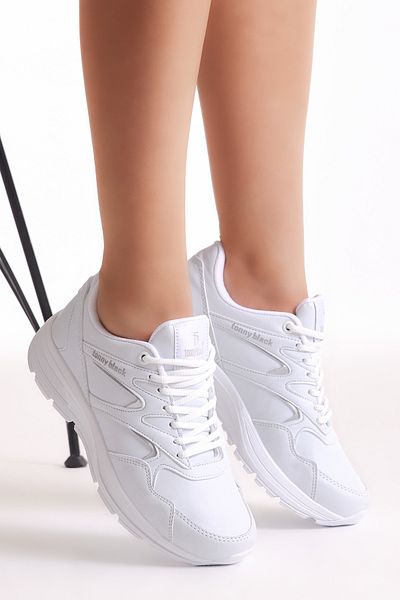 Tonny Black Weiße Unisex-Sportschuhe 772-0