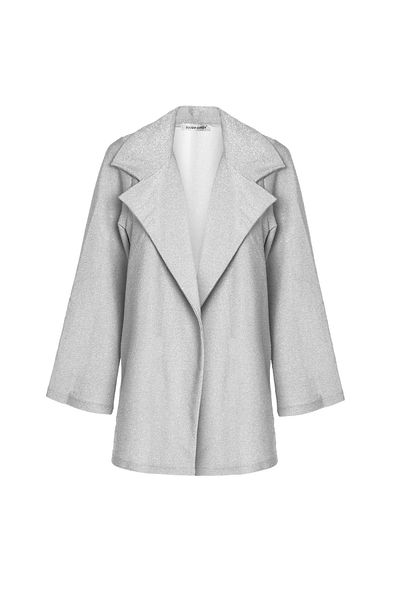 Gülşah Evecen Special Design White Glitter Women's Jacket