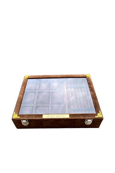 kutuveaksesuar Saat Ve Tesbih Kutusu Alfora Kahve Isme Özel