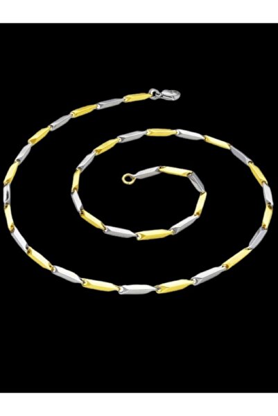 MAZEN قلادة رجالية مقاومة للتلطيخ موديل مطابق 55 سم 316L ستانلس ستيل مزدوج ال...