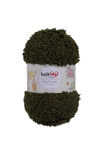 knitme 5 Τεμάχια Knit Me My Lamb - 754 Χακί Πλεκτό Κλωστή