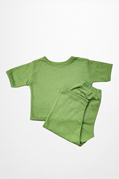 AHMERA 0-1 Years Old Baby Top and Bottom Set / Short Sleeve T-Shirt - Trousers