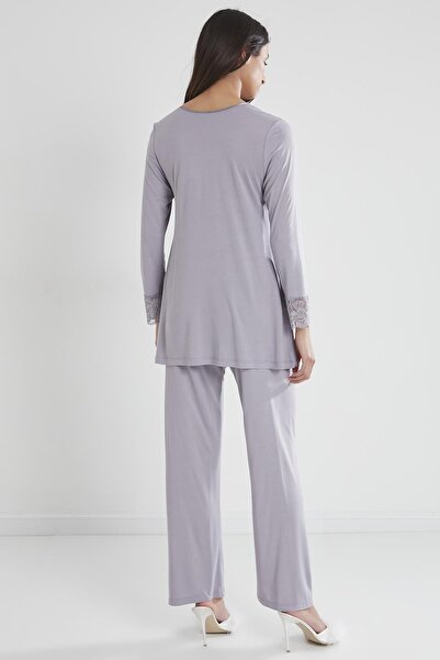 Pierre Cardin Penye Dantelli Pijama Takımı - 1241