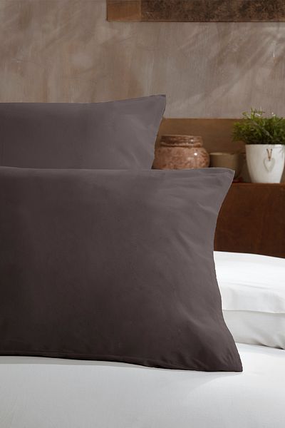 Elart Fetă de pernă Ranfors Bumbac 100% Bumbac Natural 2 Bucăți Antracit