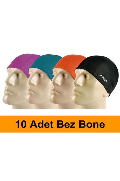 Liggo 10 Pieces Lycra Swimming Cloth Cap Wholesale Pool Cap Sea Cap
