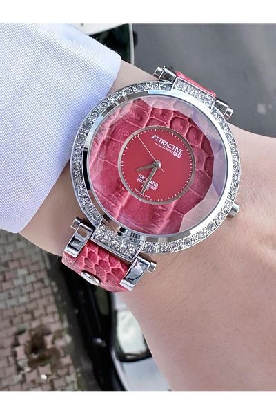 Q&Q  Women's Leather Cord Wristwatch