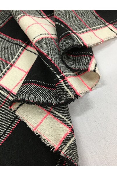 Yiğit Kumaş Dış Giyimlik Siyah Ekose Kumaş Kışlık