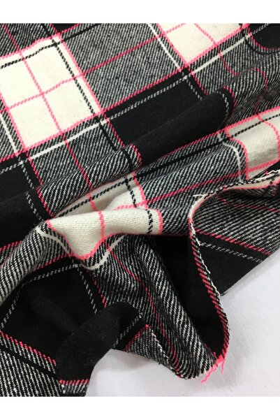 Yiğit Kumaş Dış Giyimlik Siyah Ekose Kumaş Kışlık