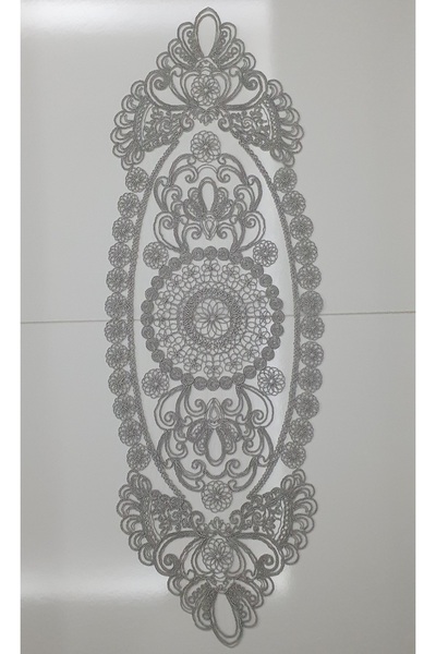 WENESSİ لوح مدفأة بحبل إنجليز بنمط ديزي (38 × 108 سم)