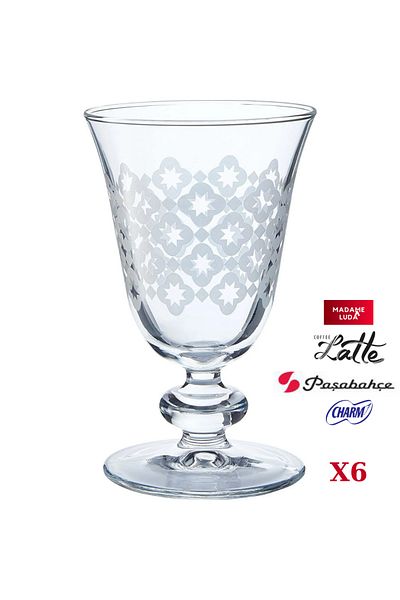 Paşabahçe Charm 6 Pieces 280 ML.Handleless Coffee Latte-Cappuccino-Americano-Filter Coffee Espresso Cup