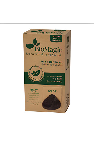 BIOMAGIC Saç Boyası Yoğun Çikolata Kahve No: 55.07 Organik