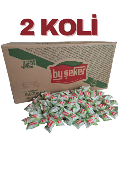 By Şeker 2 Koli Tek Sargılı Küp Şeker 5kg X 2 (10kg)