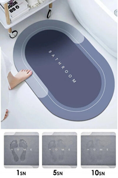 WAPPA 40*60 см овальний водопоглинаючий килимок - стильний дизайн, нековзна о...