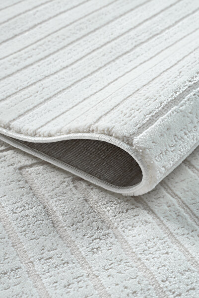 Mariesse Home Bambu Dokulu Modern Sık Dokuma Koridor Kesme Yolluk Dokuma Maki...