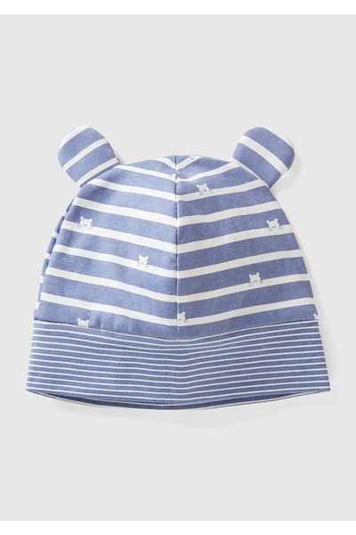 United Colors of Benetton Blue Baby Beanie with Leggings - Eared Design