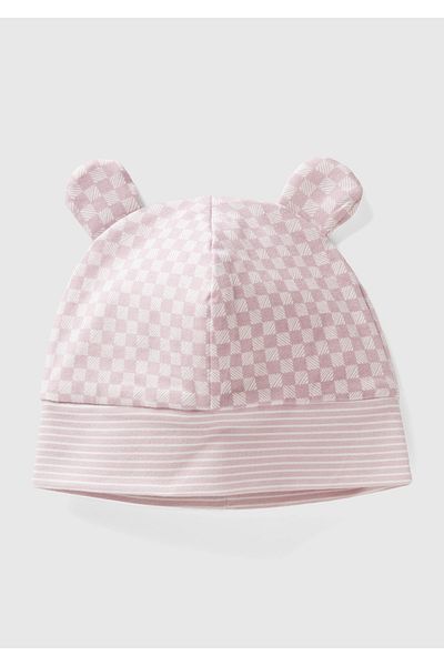 United Colors of Benetton Pink Powder Baby Eared Beanie