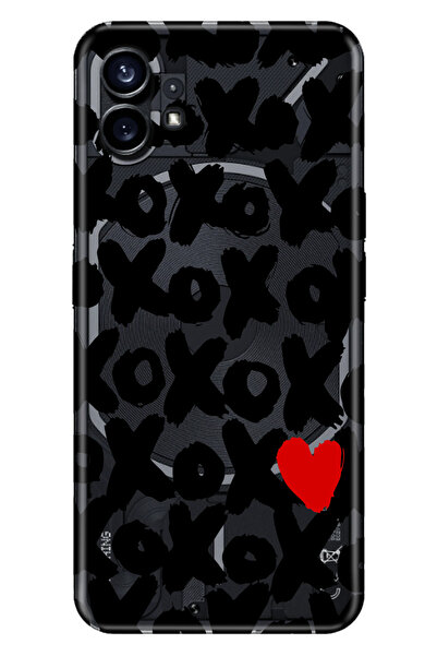 NOTHING Phone 1 Uyumlu Kılıf Kapak Silikon Resimli XOXO