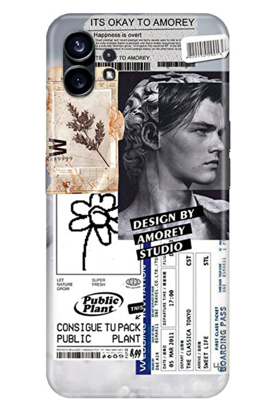NOTHING Phone 1 Uyumlu Kılıf Silikon Desenli Resimli Amorey
