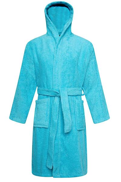 EVX Ev-x - Kapüşonlu Bedenli Çocuk Bornoz %100 Pamuk