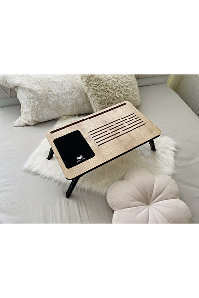 Axolotl Solak Telefon Ve Tablet Bölmeli Katlanır Ayaklı Laptop Sehpası Foldaway