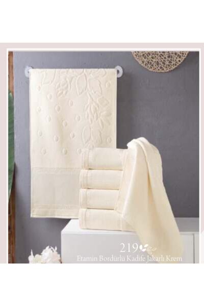 AYHANHOME Кухонний рушник Etamin Kanavice Вишивка 6 частин кремовий 30x50