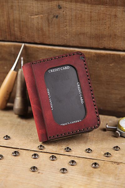 New Coast Leather 1900's Мъжки портфейл - естествена кожа, ръчна изработка