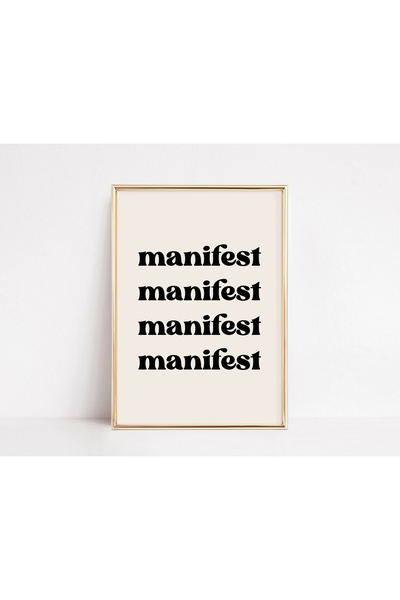 Vinca Prints Energy Poster, Aura Poster, Manifest Poster, Estetik Duvar Poste...