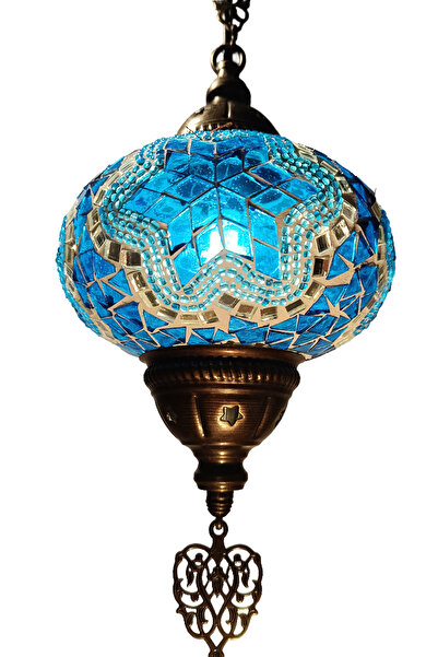 homsel Güneş Desenli Otantik Tavan Sarkıt Model Cam Avize, Mozaik Tasarım Tavan Lambası Gece Lamba