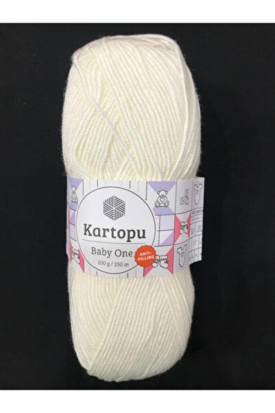 Kartopu بيبي وان 100% صوف أطفال مضاد للبيلينج K019-أبيض