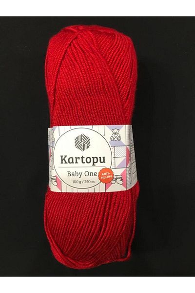 Kartopu Baby One 100% Anti-pilling Baby Wool K125-σκούρο κόκκινο