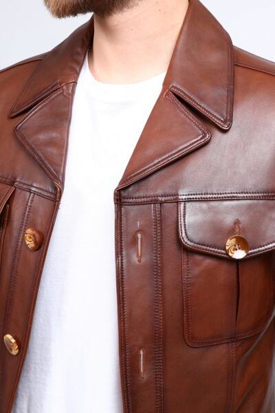 CE-YIL DERİ ÜRÜNLERİ Кожено яке