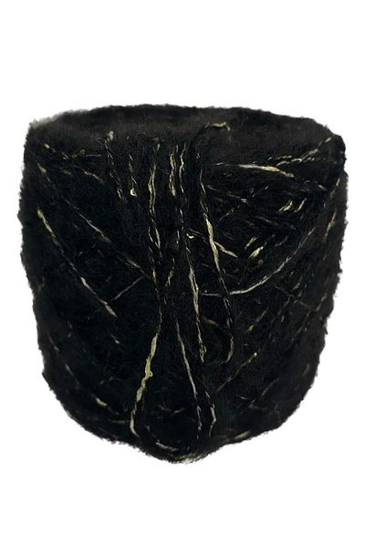 göçer Moher Acrylic: μαύρο Χρώμα Χρυσό Μικρές Παγιέτες Μασάκες 100 γρ