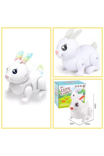 admay Rabbit pilli Işıklı müzikli hareketli oyuncak