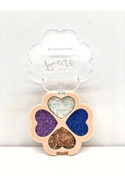Roesıa Rose Cosmetics Rose 4'lü Kalpli Glitter - Glıtter Eyeshadow