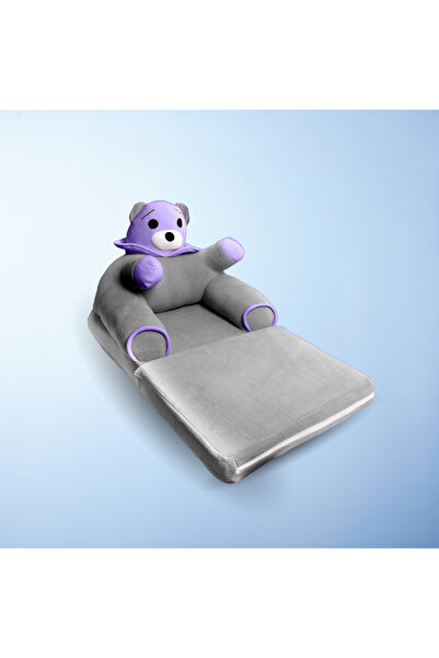 bebek dükkanı وسادة أطفال مضادة للبكتيريا من القطيفة على شكل دمية دب قابلة للفتح