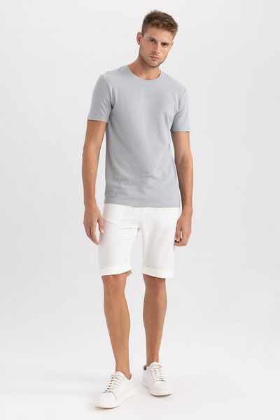 DeFacto Slim Fit Crew Neck Short Sleeve T-Shirt B4375ax23sp