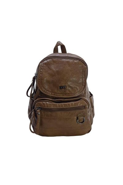Baginn Γυναικείο σακίδιο πλάτης Y.S.Leather Mini Size Vegan Δερμάτινη τσάντα