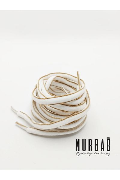 NURBAĞ DOKUMA Sneakers |   White Mink |   Passing Banana |   90 cm |   1 Pair (Bs1)