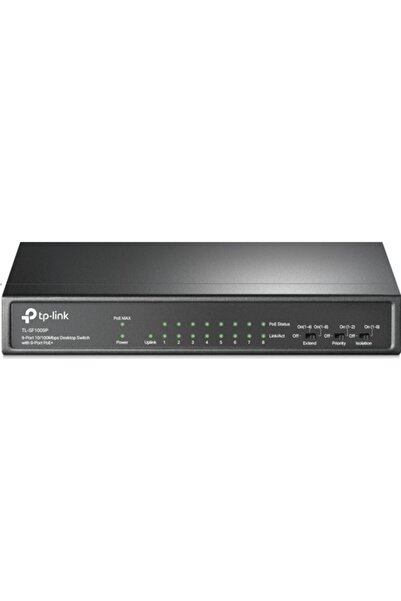 TP-LINK Ls109P 9 Port 10-100 Mbps 8 Port Poe+ 10-100 Mbps Switch Hub Metal Kasa