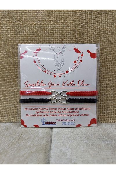 OBİDEV Valentine's Day Couple Bracelet Set
