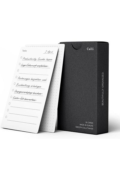VipDeluXe Walnut wood to-do list holder - starter set (Card pack 50 pcs)