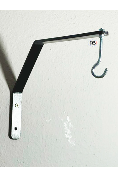 ORBO SAC Kafes Askı Ayaklığı MODERN DUVAR APATATI Siyah ( DEMONTE/ 15KG YÜK KAPASİTESİ)