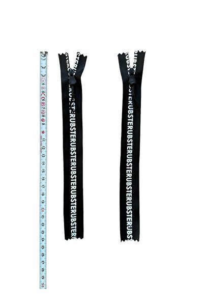 e tuhafiye 2 bucăți de fermoar de buzunar impermeabil pentru ipsos cu slogan