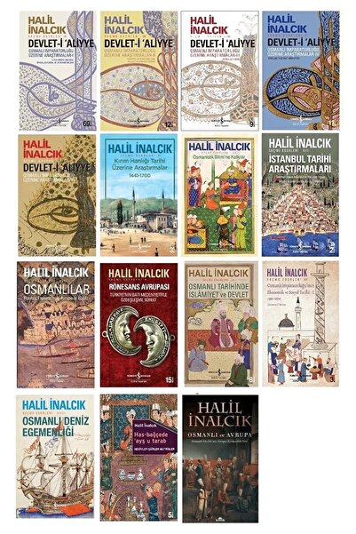 TÜRKİYE İŞ BANKASI KÜLTÜR YAYINLARI Halil Inalcık 15 Eserlik Set ( Osmanlılar...