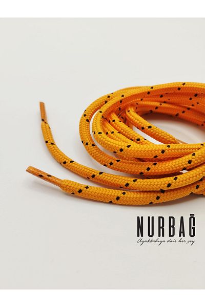 NURBAĞ DOKUMA Sports Shoes Spotted Round Polyester Tie 120 Cm 1 Pair Bs45