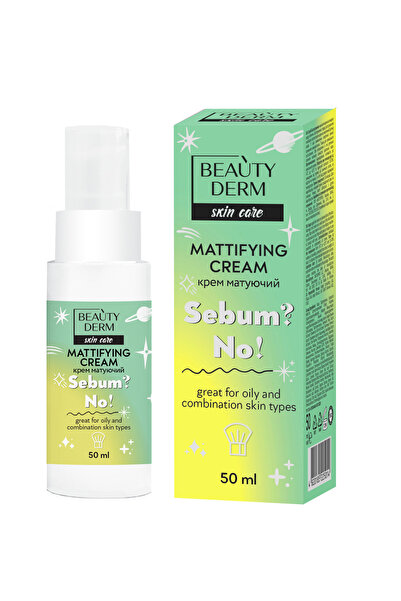BEAUTY DERM Yüz Kremi Matlaştırıcı Etki Sebum Düzenleyici Cildi Matlaştırır G...